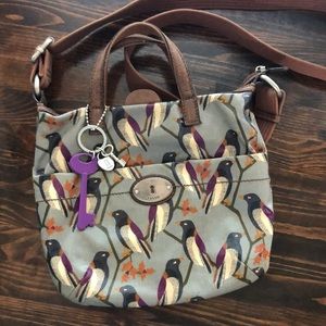 Fossil Key-Per Bird Crossbody